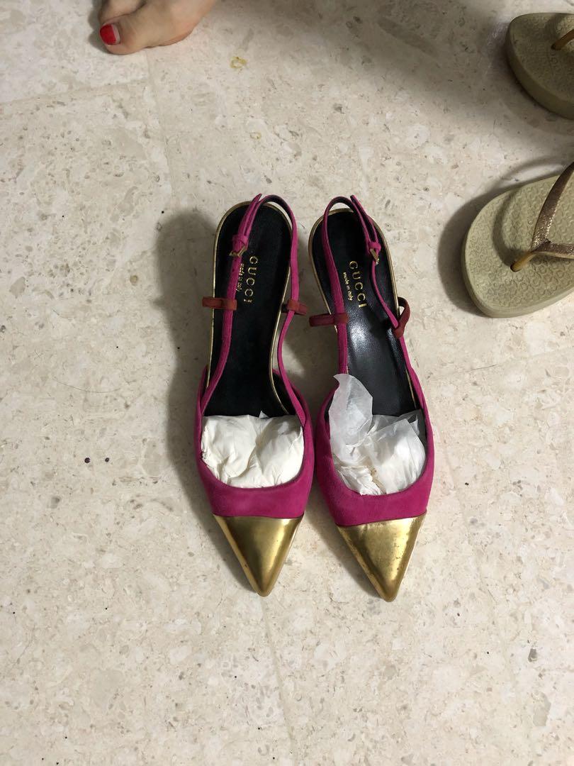 gucci authentic shoes, Women's Fashion, Footwear, Sandals on Carousell