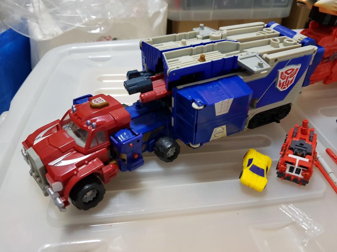 Hasbro Transformers Energon Optimus Prime, Overload & Jetfire set with