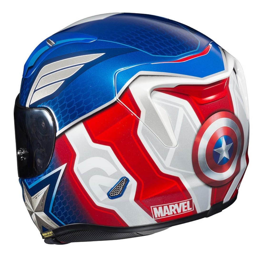 HJC RPHA 11 Captain America, Motorcycles, Motorcycle Apparel on Carousell