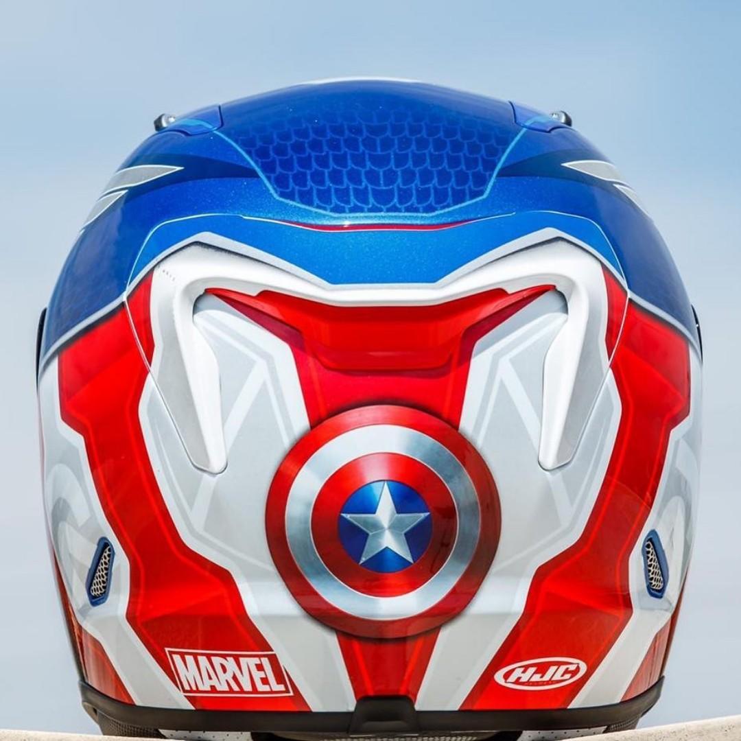 HJC RPHA 11 Captain America, Motorcycles, Motorcycle Apparel on Carousell