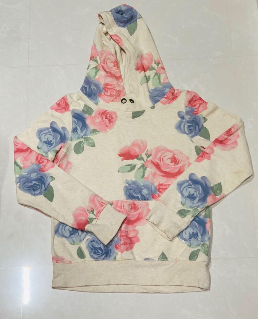 h&m floral hoodie