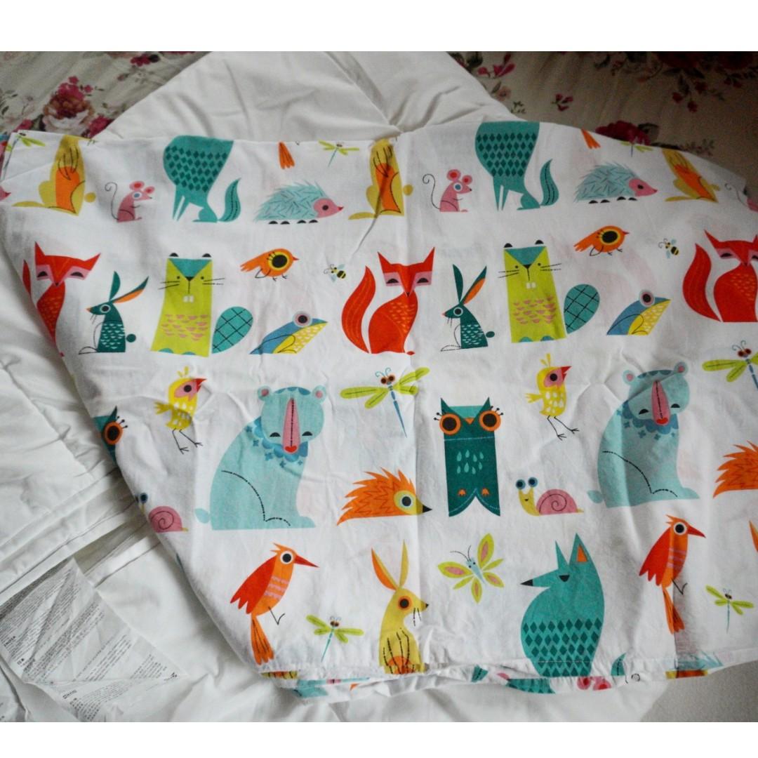 Ikea Kids Comforter And Cute Animal Cover On Carousell