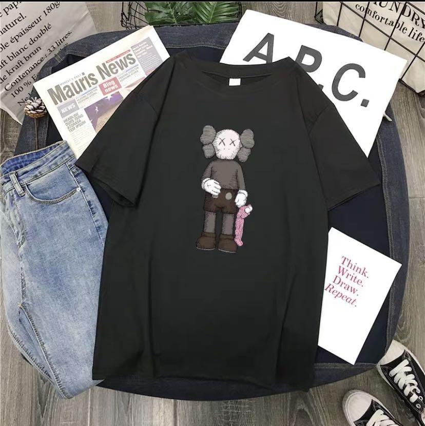 Instock Black Kaws Shirt