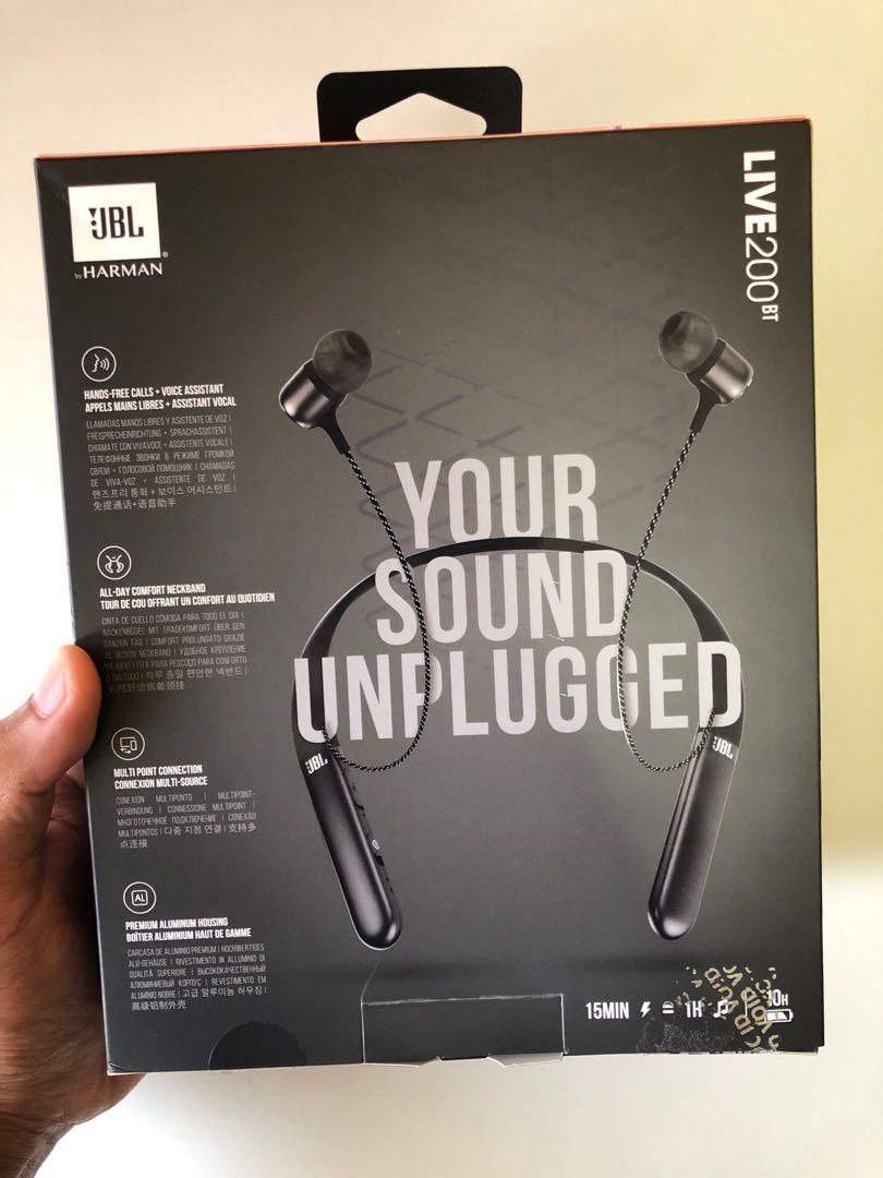 JBL Live 200bt Wireless In Ear Neckband Headphones Audio