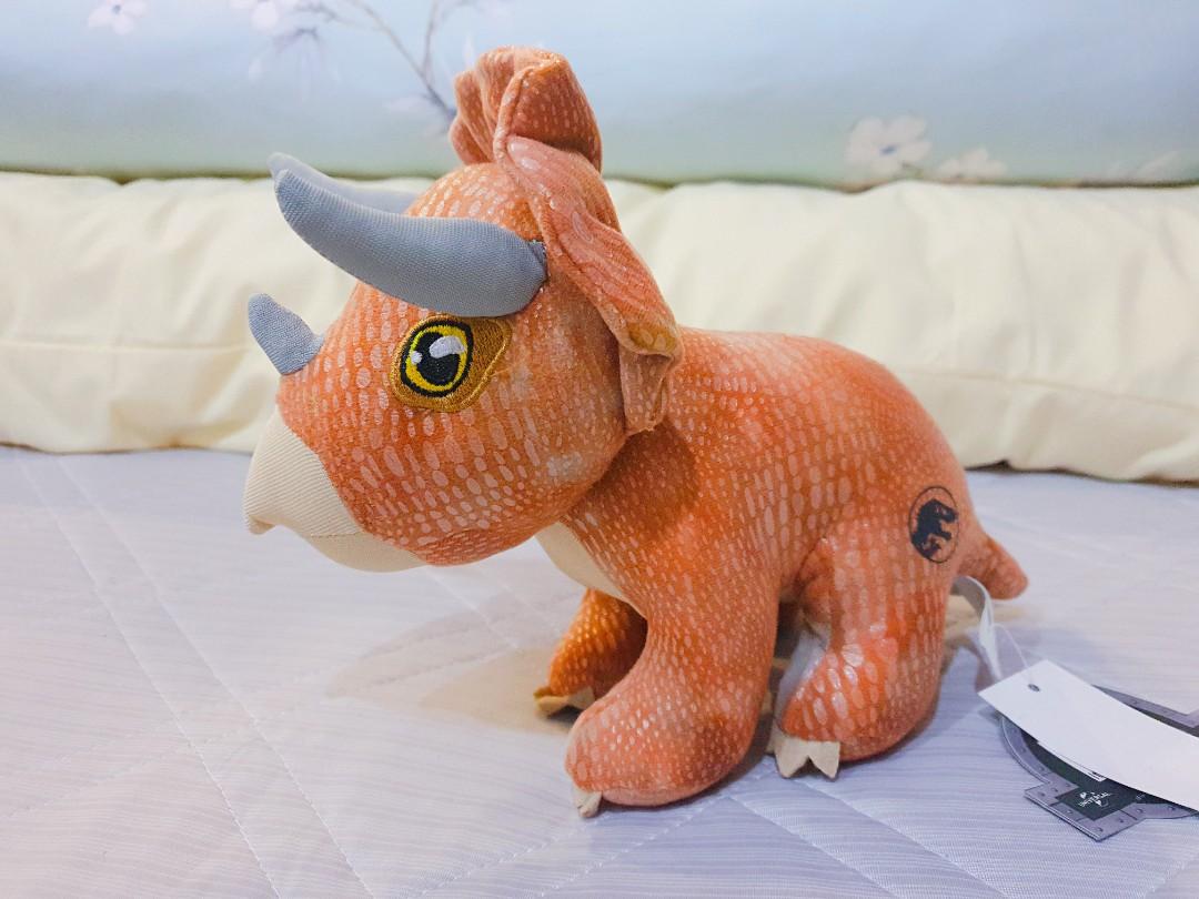 Plush jurassic world triceratops sales