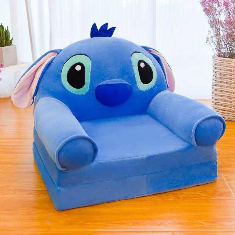 Kids Sofa Children foldable Day Bed Mickey Stitch Princess , Furniture