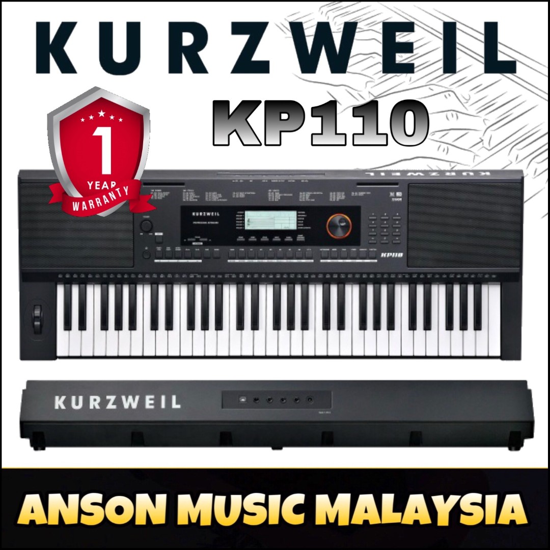 Kurzweil KP110 Portable Arranger Keyboard, Hobbies & Toys, Music ...