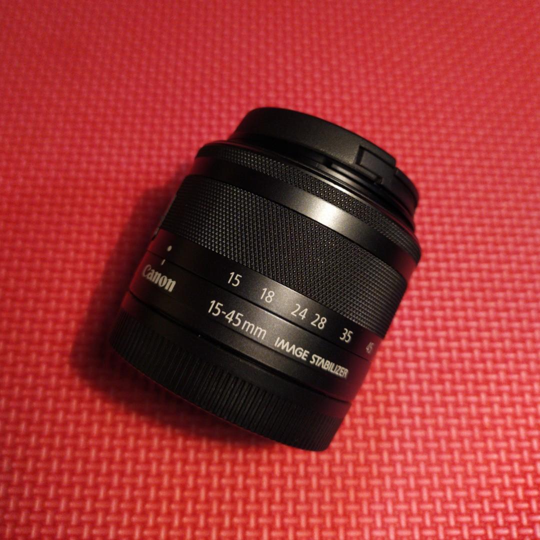lensa kit mirrorless canon 15 45mm stm