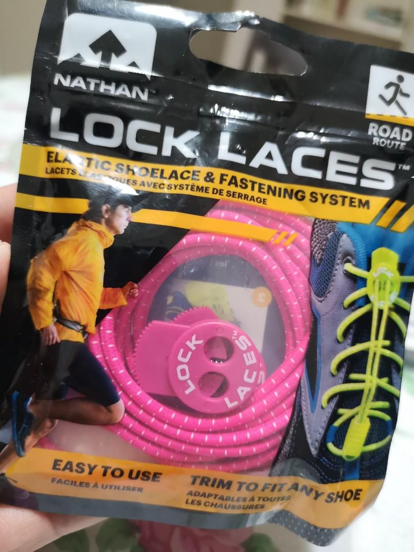 Nathan Lock Laces Elastic Shoe Lace Fastening System Sporting Goods Other Fitness Clothing Burgan Lt