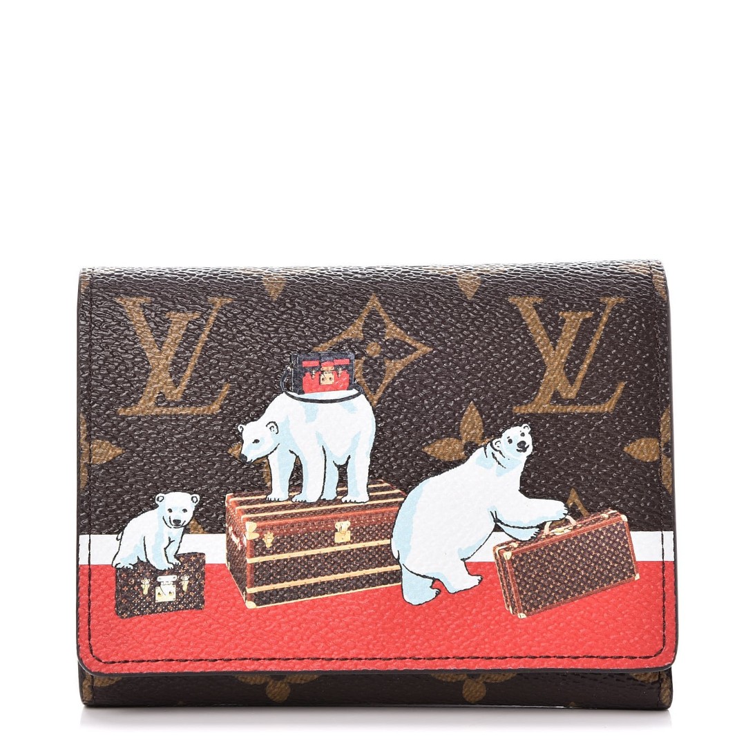 Louis Vuitton] Louis Vuitton Compact zip M61667 monogram canvas tea C –  KYOTO NISHIKINO