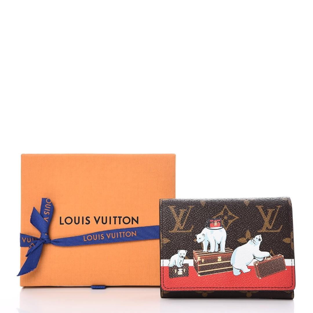 Louis Vuitton Zippy ILLUSTRE Holiday Ski Bear Long Wallet