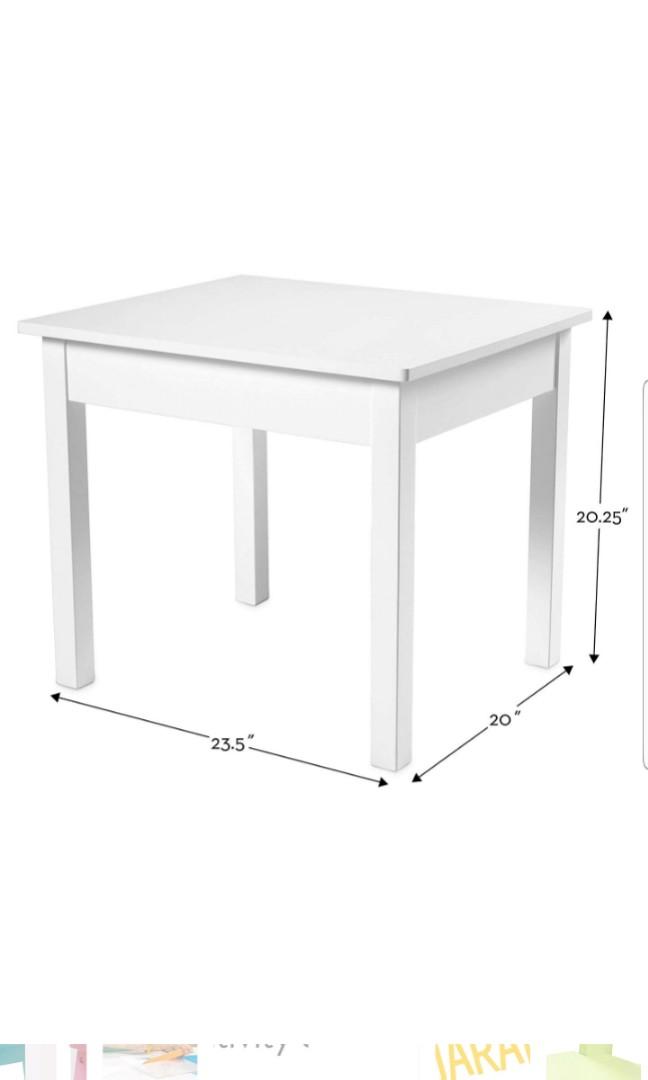 melissa and doug white table and chairs