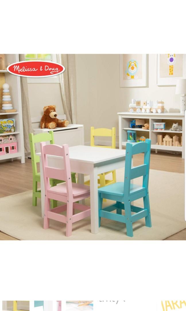 toddler table and chairs melissa and doug