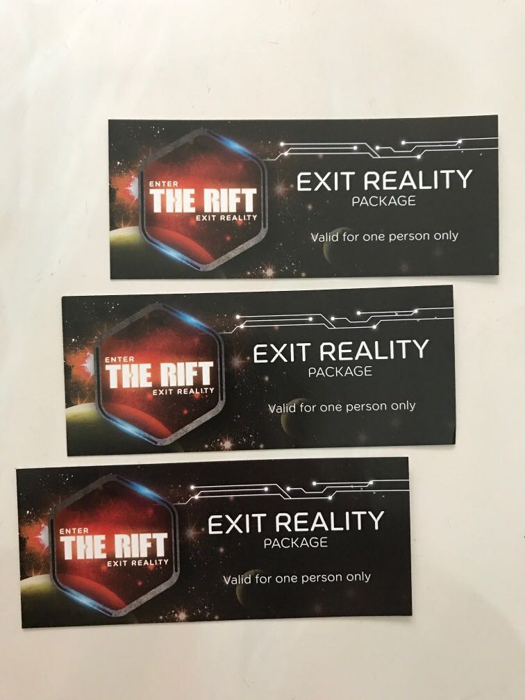 Mid Valley The Rift Exit Reality 12 Credits Voucher Tickets Vouchers Gift Cards Vouchers On Carousell