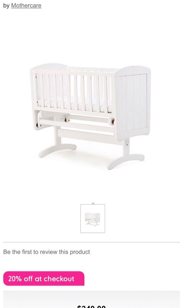 Mothercare Deluxe Gliding Crib White