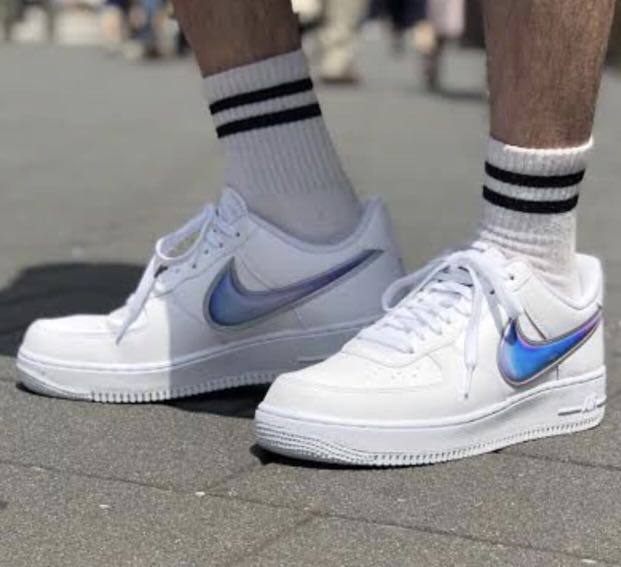 air force one iridescent swoosh