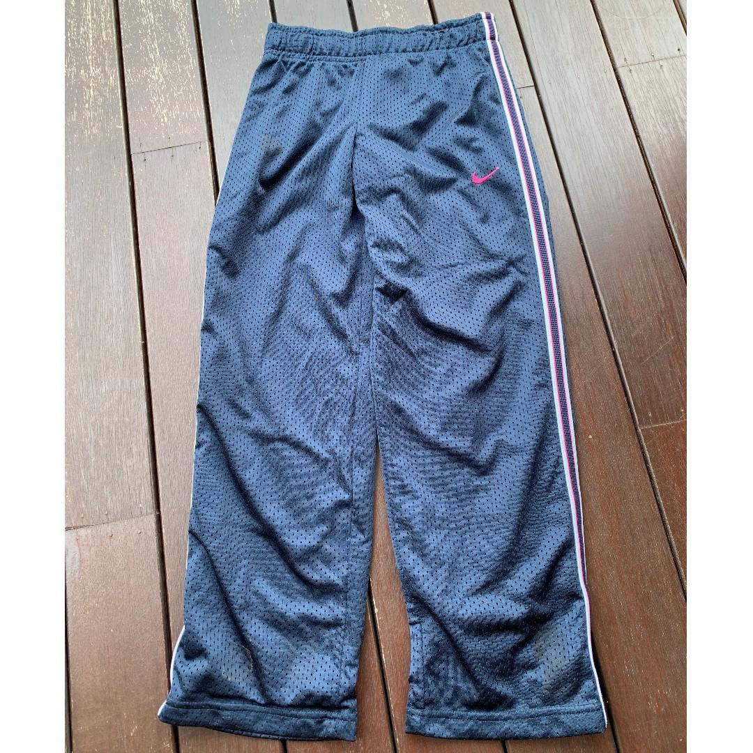 nike dri fit navy blue track pant