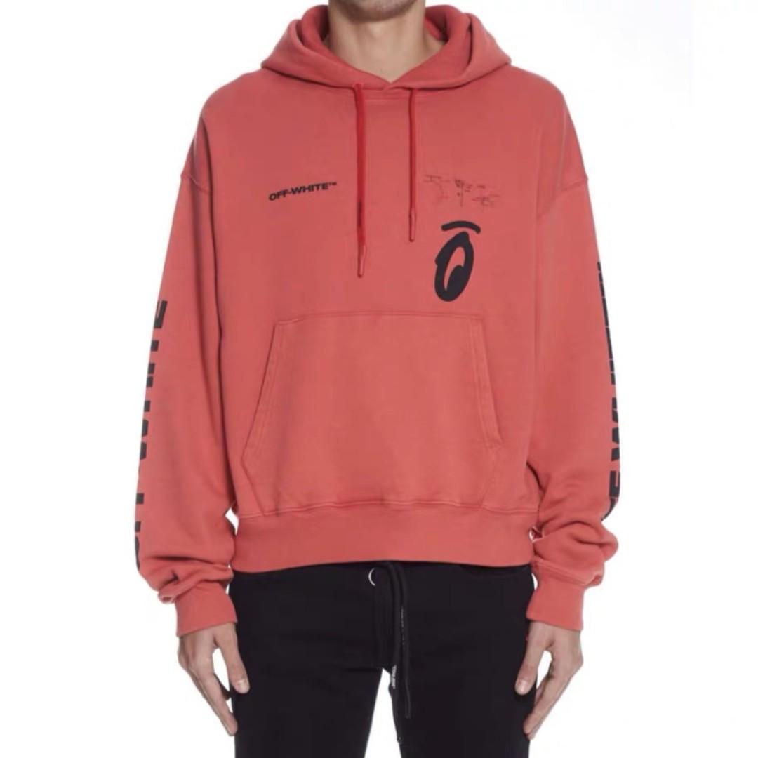 off white splitted arrow hoodie