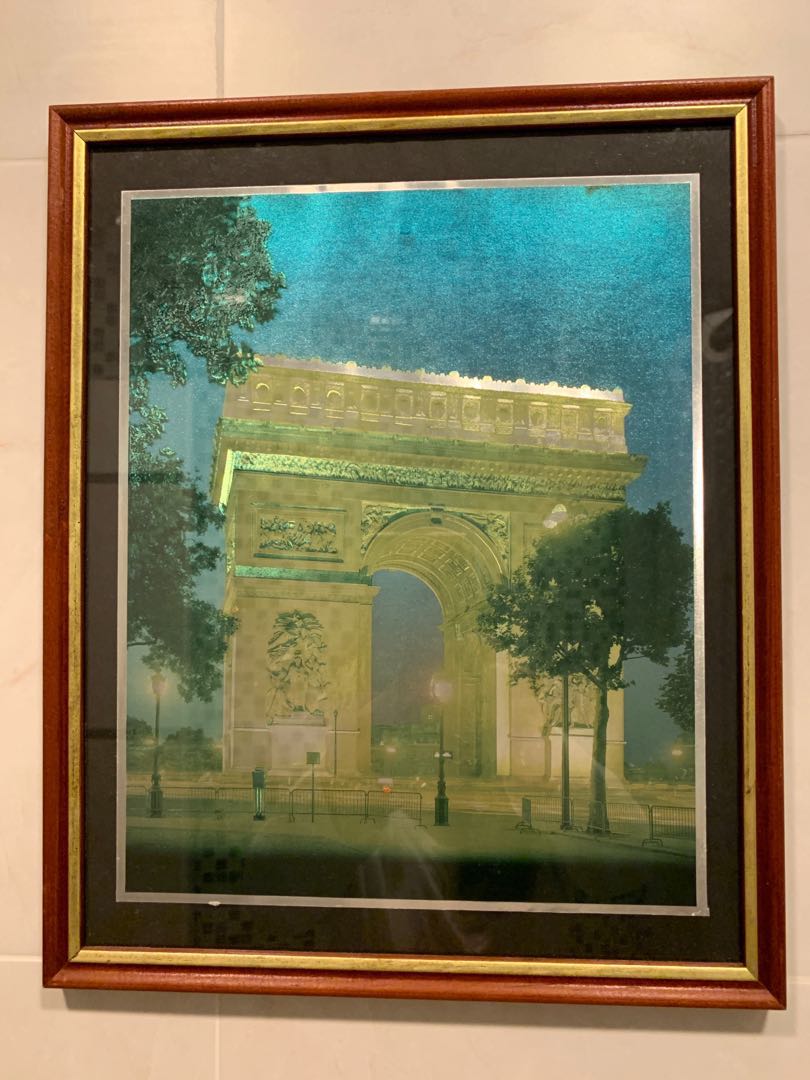 Painting 巴黎凱旋門 手作 自家設計 藝術品 Carousell