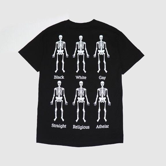 pleasures skeleton tee, Men's Fashion