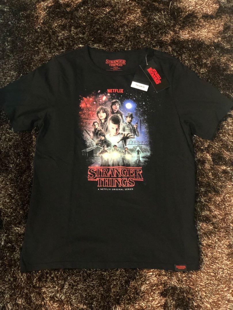 Pull Bear Stranger Things Tee Men S Fashion Clothes Tops On