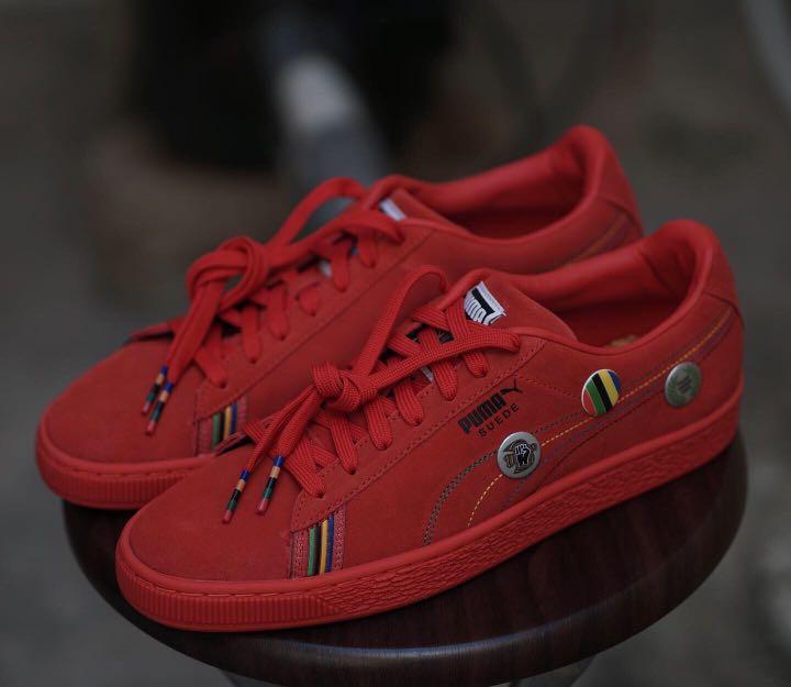 Puma x power through peace asia suede sneakers outlet