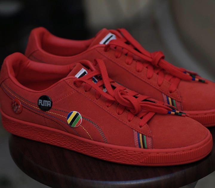 Puma x power through peace asia suede sneakers store