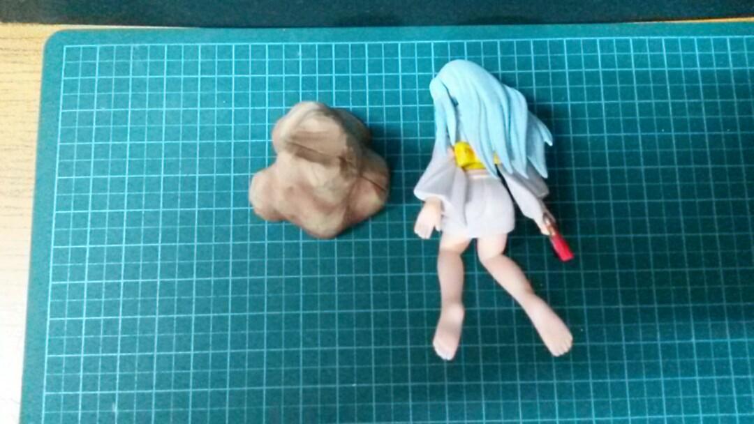 Random sitting anime girl figure, Hobbies & Toys, Toys & Games on Carousell