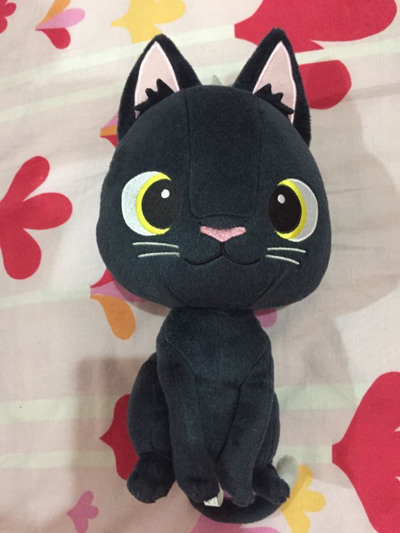 Rudolf The Black Cat Anime Movie Soft Plush Banpresto Mainan