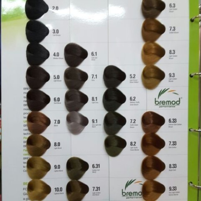 Ash Brown Bremod Hair Color Chart - Infoupdate.org