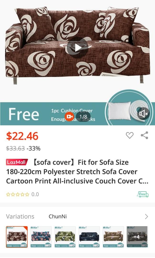 Sofa cover, Furniture & Home Living, Furniture, Sofas on Carousell