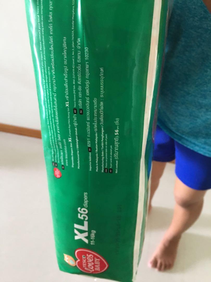 Tesco diapers XL, Babies & Kids, Bathing & Changing, Diapers & Baby