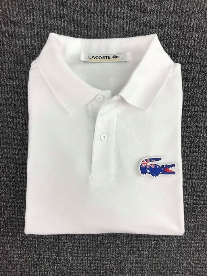 Lacoste white shirt outlet sale