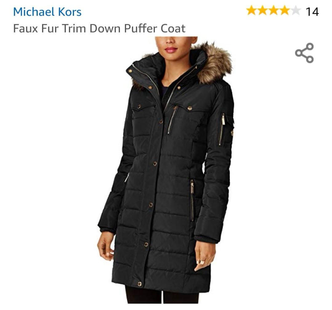 michael kors women's down coat
