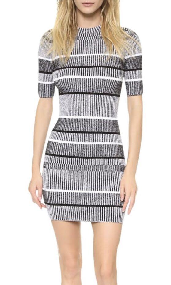 zara knit striped dress