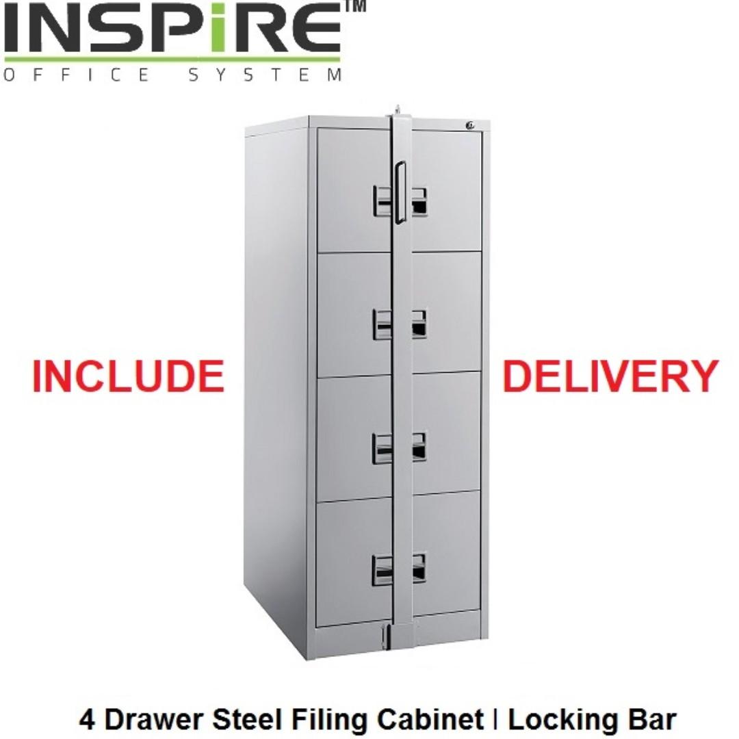 Cabinet on sale locking bar