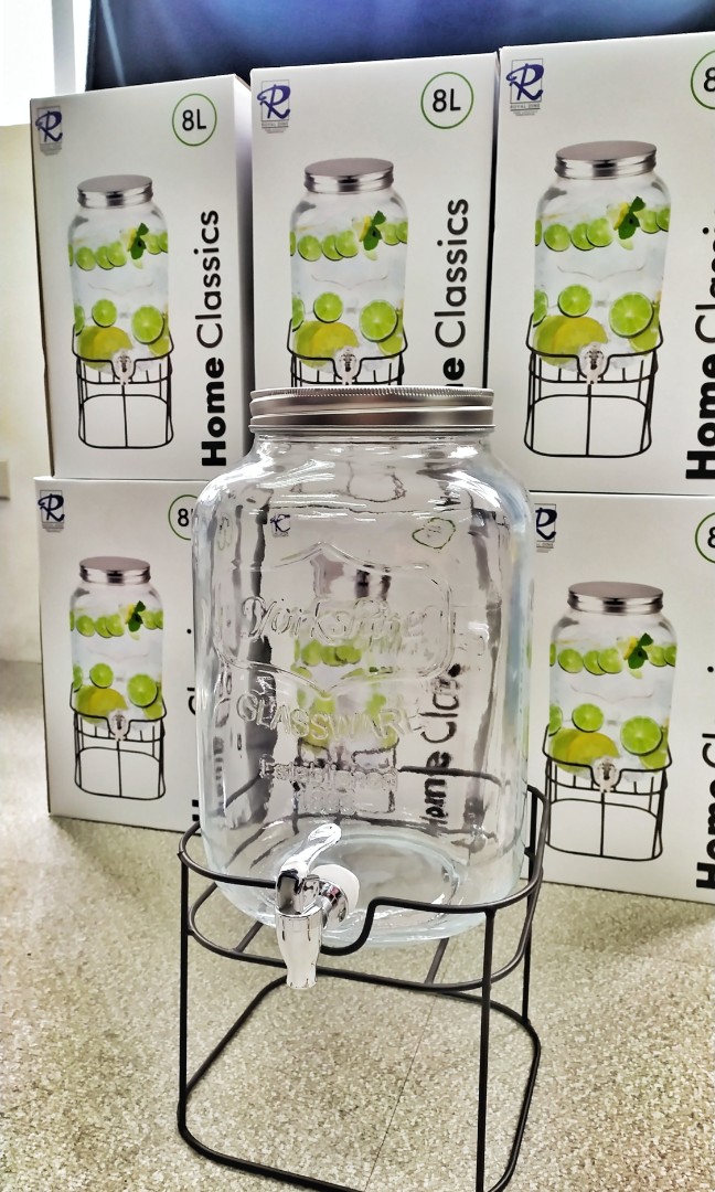 8L JUICE DISPENSER WITH STAND., Furniture & Home Living, Kitchenware
