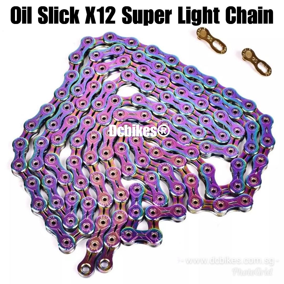 purple mtb chain