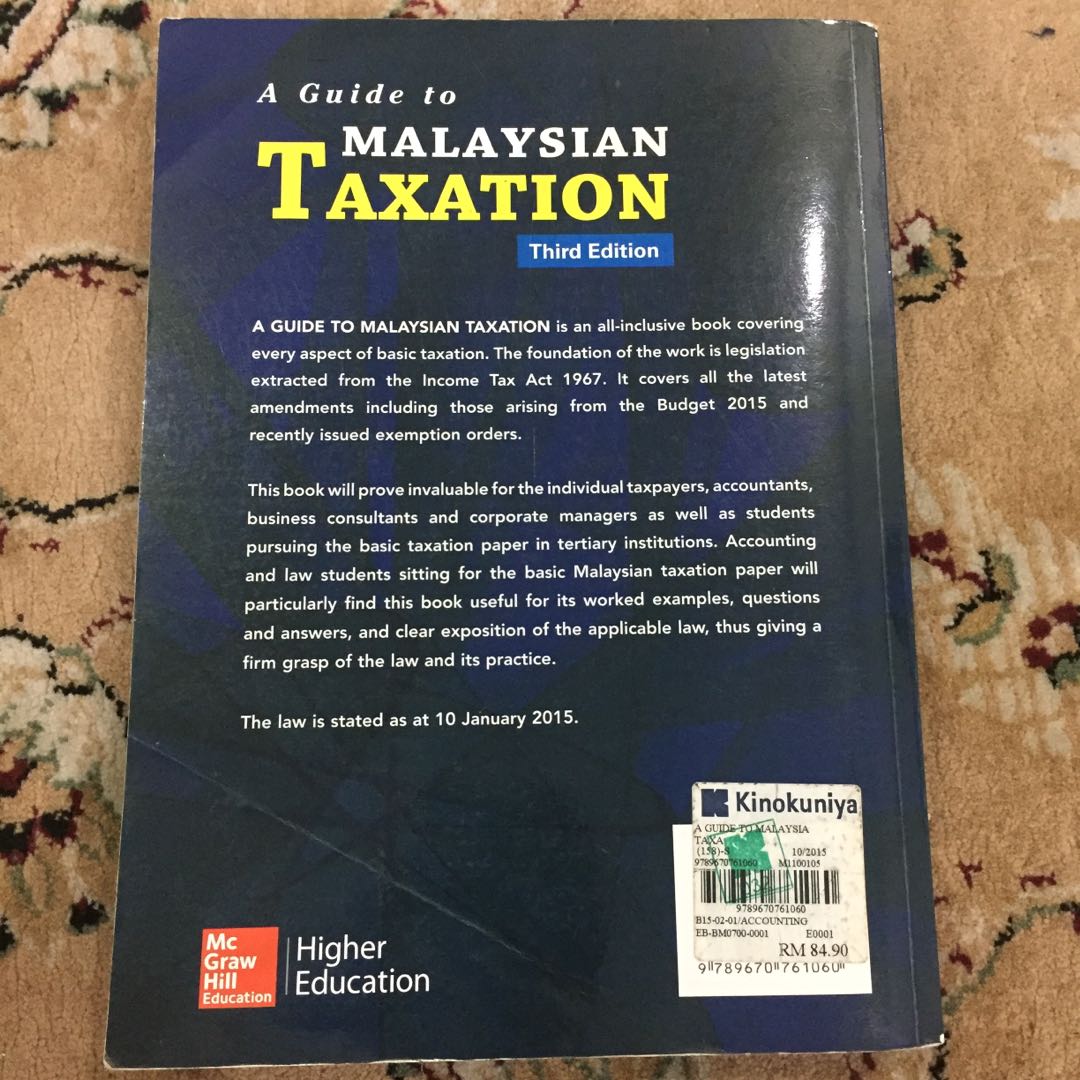 A Guide To Malaysian Taxation Textbooks On Carousell