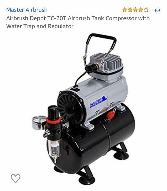 Kit Compresseur Airbrush Professionnel As186 Avec Deux Pistolets