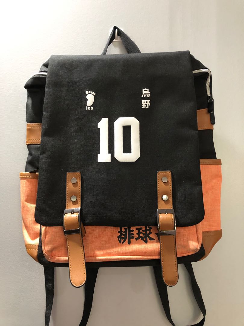 High Quality Anime School Bags Haikyuu VBC Bookbag Oxford Travel Backpack  Girls Hinata Shoyo Pink Schoolbag USB Laptop Bagpack