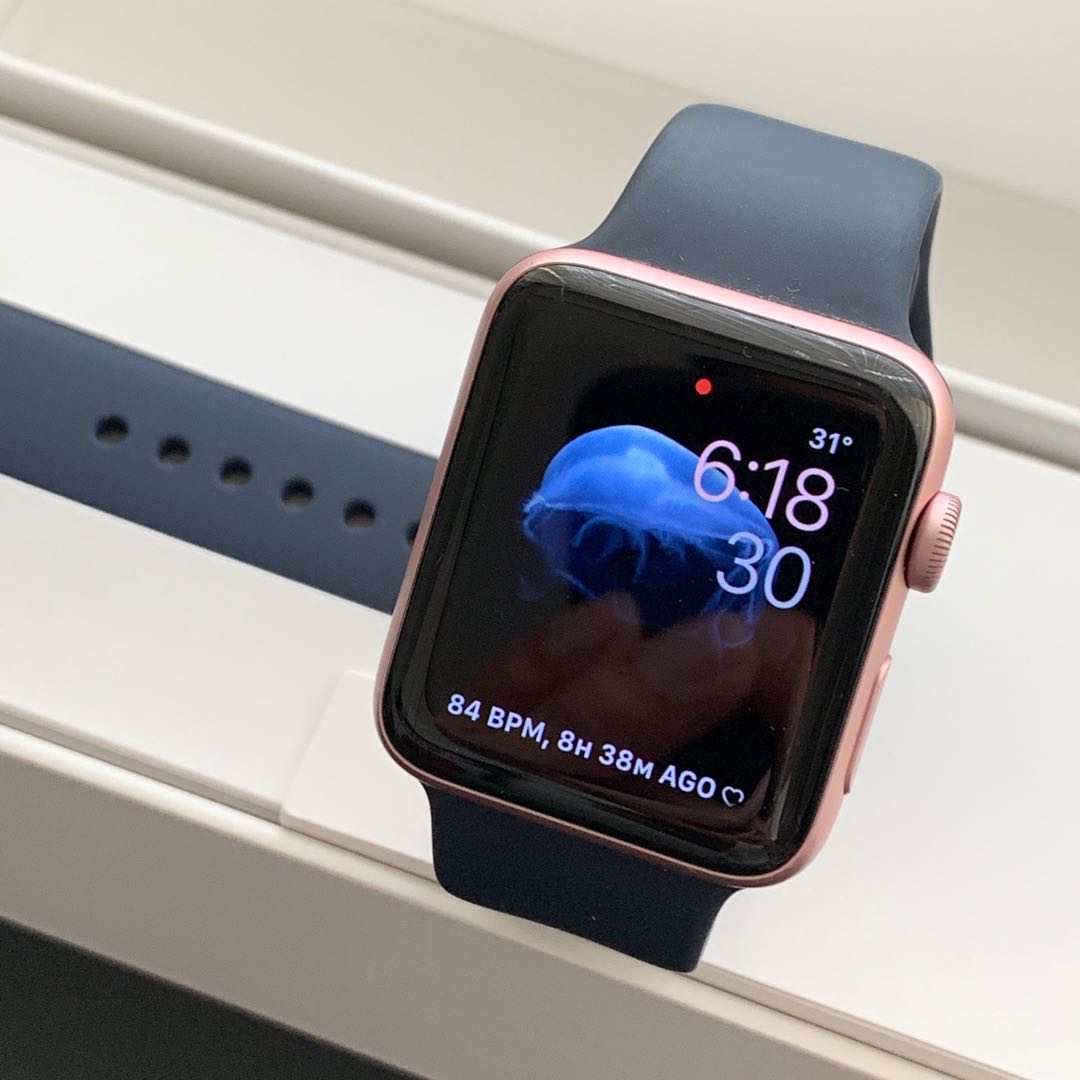 Apple Watch Series 2 42mm Rose Gold Aluminium Midnight Blue