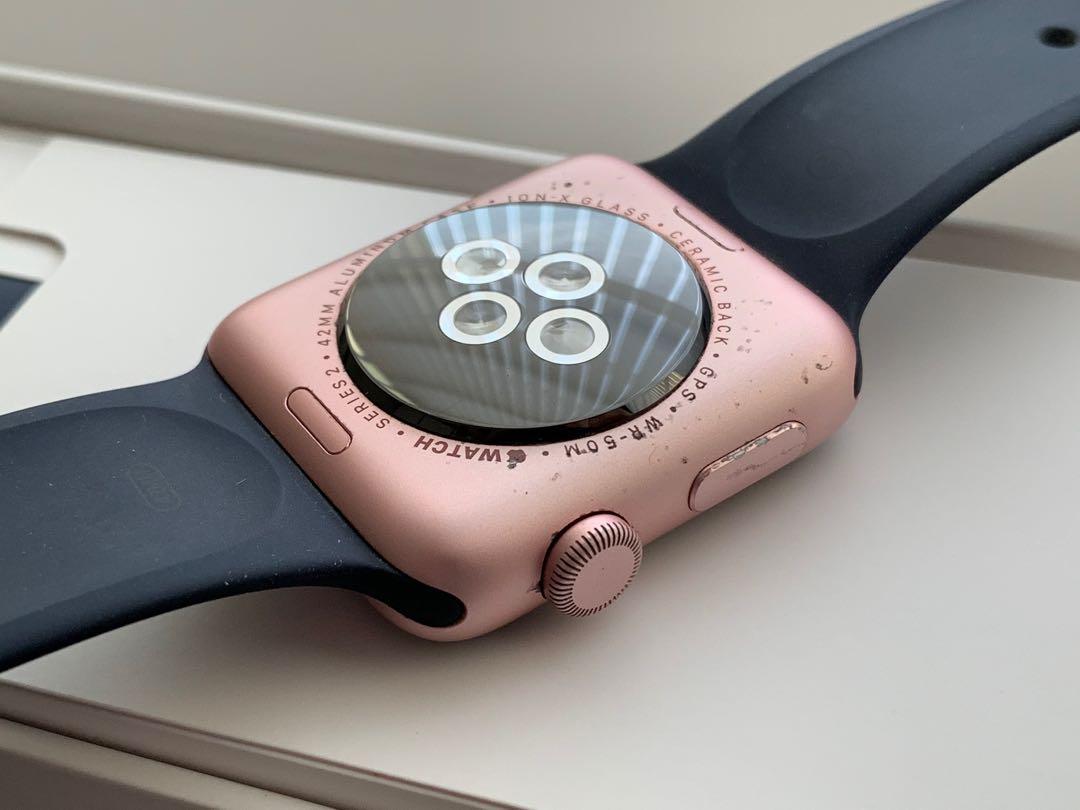 Apple watch rose gold midnight blue top