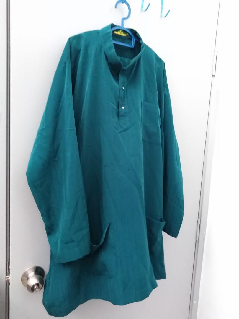 Baju Melayu Hijau Gelap Xxl Size Xxl Pre Used 9 5 10 Men S Fashion Clothes Others On Carousell