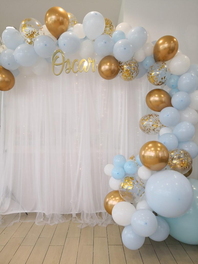 Balloon Garland Backdrop Design Craft Others On Carousell Howto make a balloon garland with a winnie the pooh backdrop! balloon garland backdrop