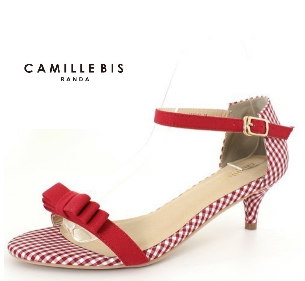 Camille Bis Randa Red Gingham Shoe Women S Fashion Footwear Loafers On Carousell