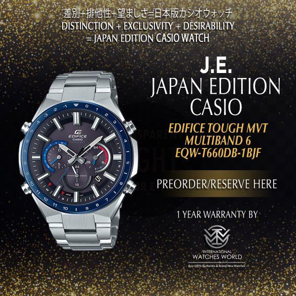 CASIO JAPAN EDITION EDIFICE TOUGH MVT. EQW T660DB 1BJF