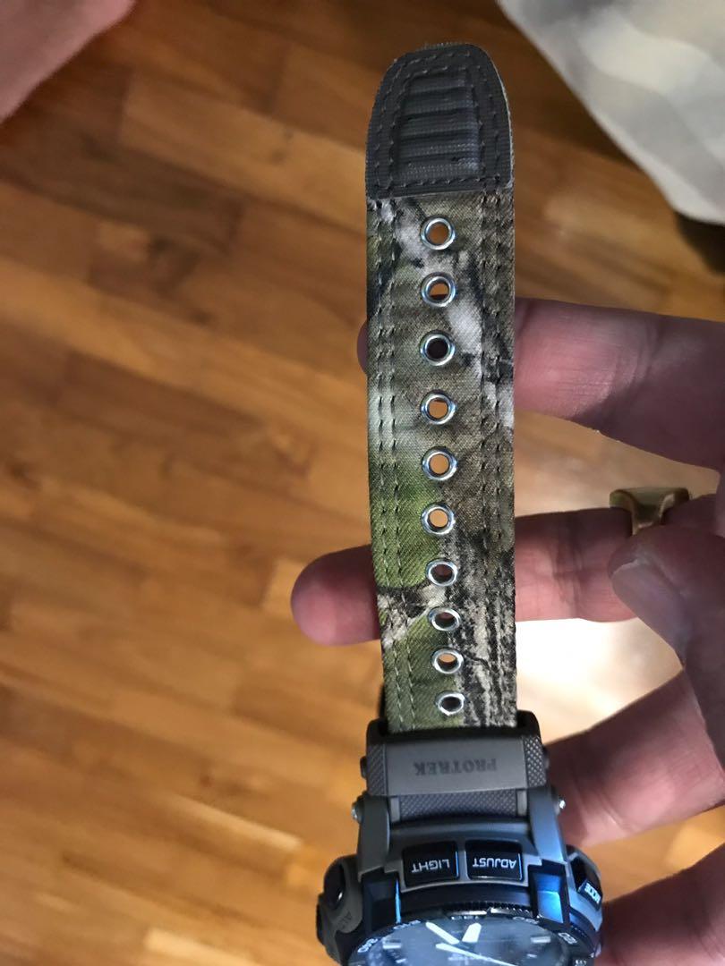 Casio pro Trek tough solar 5213 camo strap
