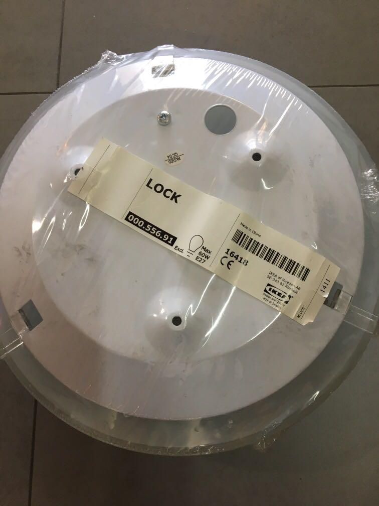 Ceiling Light Ikea Frosted Glass Furniture Home Decor Lighting Supplies On Carousell