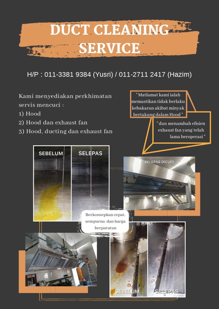 Clean exhaust fan ducting, Services, Others on Carousell